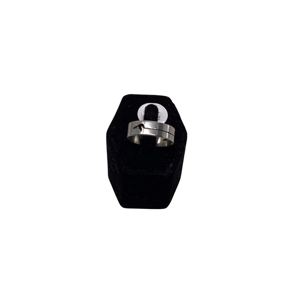 Stainless Steel Unisex‎ Ring Sliver Tone Size 10
